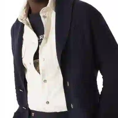 Brunello Cucinelli Navy Knit Cardigan