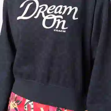 COACH Dream On Crewneck Sweatshirt Navy
