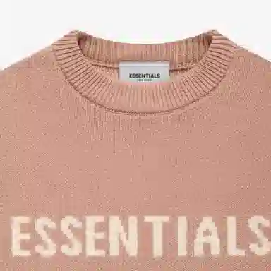 Fear of God Essentials FW21 Kids Knit Pullover Matte Blush Logo