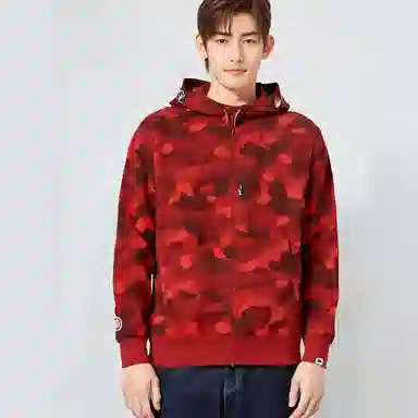 A BATHING APE Color Camo Shark Hoodie