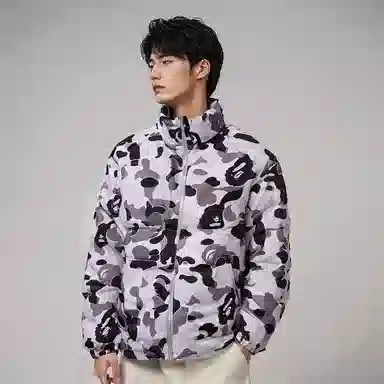 A BATHING APE Abc Camo Reversible Down Jacket