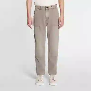 森马 潮流拼接工装长裤宽松直筒裤设计感复古风牛仔裤 男款