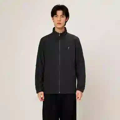 才子 男装立领纯色保暖休闲棉服 男款