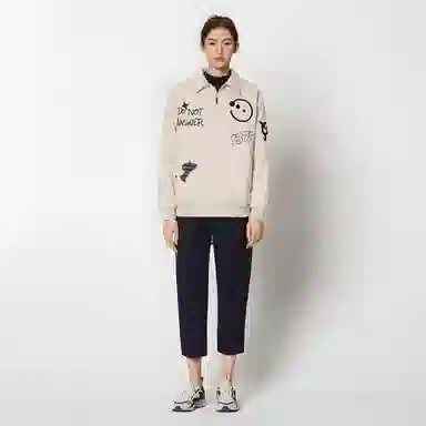 三体 红岸基地系列 美式复古简约宽松加厚保暖防水服趣味大绣花字母基础款拉链休闲翻领高街潮牌学生户外机能风棉服 男女同款