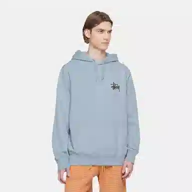 Stussy Logo Pullover Hoodie Black