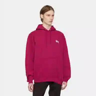 Stussy Logo Pullover Hoodie Black