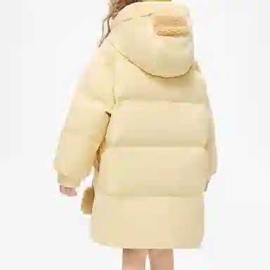 鸭鸭羽绒服 连帽保暖防寒防风厚款中长款鸭绒 青少年