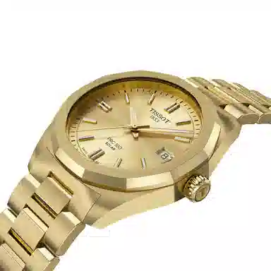Tissot PRC 100 Quartz 34mm Gold Dial