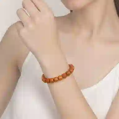 素于 新中式精品盘玩串盘出富贵摩登复古路路通手持文玩佛珠手链国风小众设计#好运念珠饰品 猴头核桃 手串 男女同款情侣款