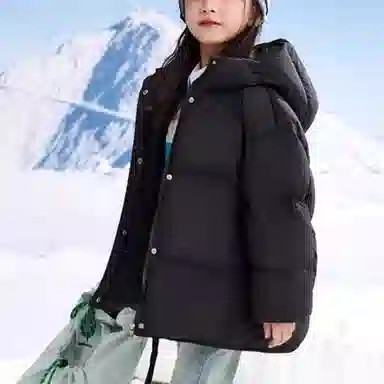 鸭鸭 防风短款保暖鸭绒御寒羽绒服 青少年