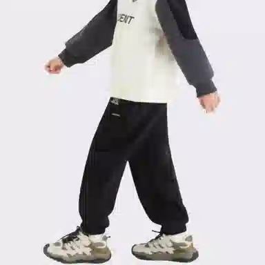 左西 加绒保暖纯色长裤 青少年