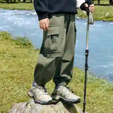 左西 加绒纯色束脚长裤 儿童款