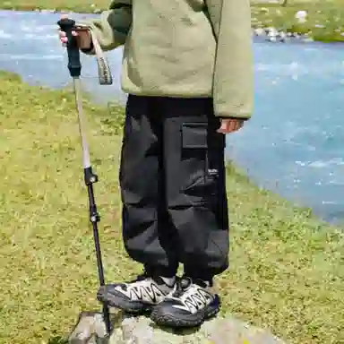 左西 加绒纯色束脚长裤 儿童款