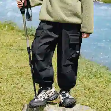 左西 加绒纯色束脚长裤 儿童款