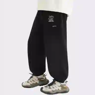 左西 加绒保暖纯色长裤 青少年