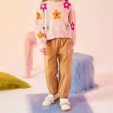 十月妈咪 休闲时尚舒适长裤 中小童