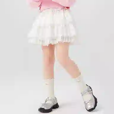 左西裙子 柔软舒适透气 白色 中小童