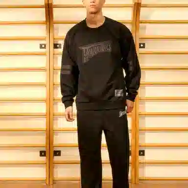 Mitchell & Ness NBA Warriors Pullover Hoodie Black