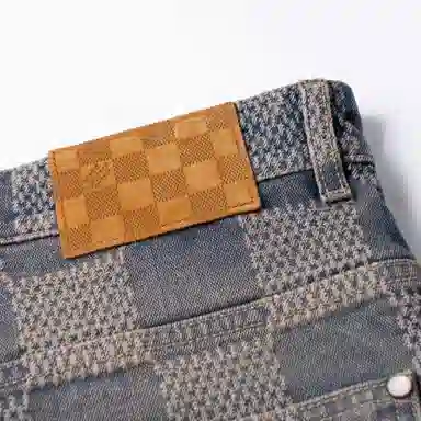 Louis Vuitton FW24 Logo Jacquard Straight Jeans