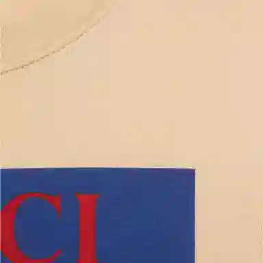 Gucci Striped Letter Print Tee Cream