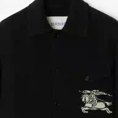 Burberry Striped Print Single-Breasted Jacket Black