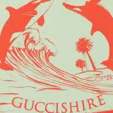 Gucci Kids Whale Print T-Shirt Green