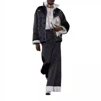 CHANEL 25A Haute Couture Silk Jacquard Shirt