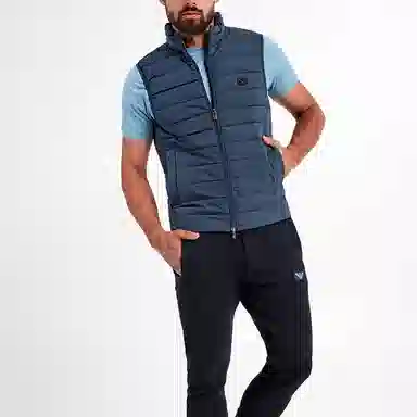 Emporio Armani SS23 Logo Vest Blue