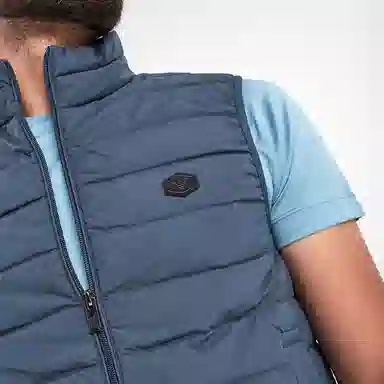 Emporio Armani SS23 Logo Vest Blue