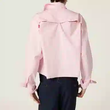Miu Miu Button-Front Shirt Pink