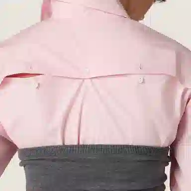 Miu Miu Button-Front Shirt Pink