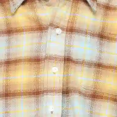 R13 Plaid Shirt Yellow