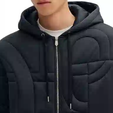 Hermes Quilted Hoodie Sweater