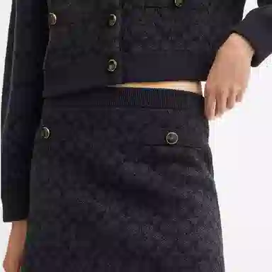 COACH Knit Pocket Skirt
