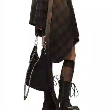 R13 Oversized Gradient Plaid Shirt