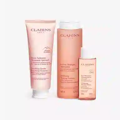 娇韵诗 温和泡沫洁面卸妆护肤套装 舒缓保湿 四件套