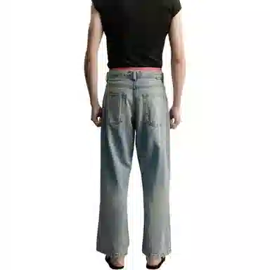 ZARA Loose Fit Distressed Jeans