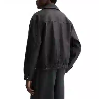 H&M Loose Fit Washed Coated Flight Jacket