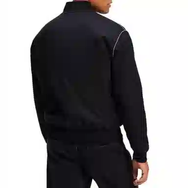 KARL LAGERFELD FW24 Reversible Baseball Collar Jacket Black