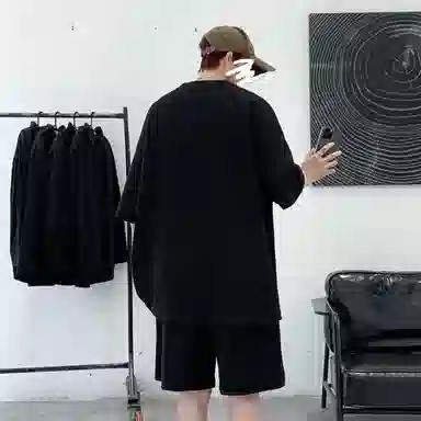寻星记 融合多风格的潮流短袖休闲运动套装 男女同款