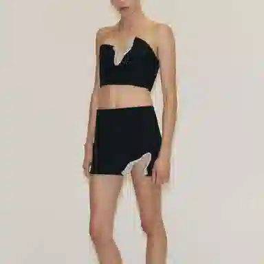 ZARA Asymmetric Off-Shoulder Bustier