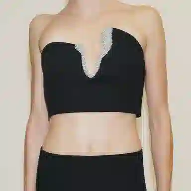 ZARA Asymmetric Off-Shoulder Bustier