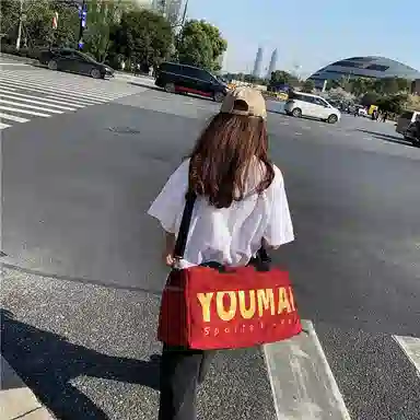 行途 短途旅行包大容量出差旅游便携包手提行李包干湿分离潮 尼龙 健身包 中号 男女同款情侣款 粉色/红色/绿色/卡其色/黑色