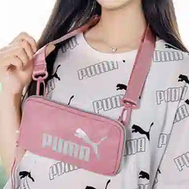Puma Colorblock Mini Shoulder Bag Pink Purple