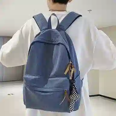 恒源祥 简约纯色暗纹 尼龙 双肩包 男女同款情侣款 多色