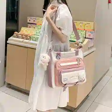 恒源祥 撞色百搭大容量 尼龙 双肩包 男女同款情侣款 多色