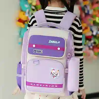 恒源祥 一年级 涤纶（聚酯纤维） 可爱双肩包 常规 男女同款情侣款 多色