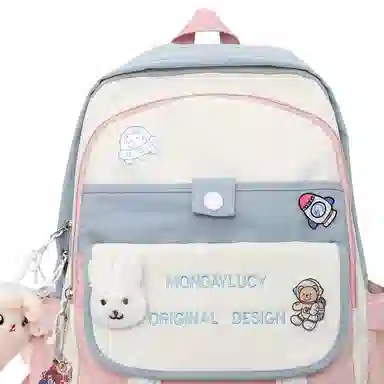 恒源祥 韩版简约时尚 尼龙 双肩包 男女同款情侣款 多色