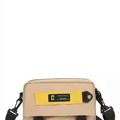 彤彤兔 百搭时尚潮流 尼龙 单肩包 男女同款情侣款 黑色/白色/卡其色