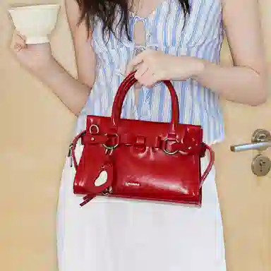 MCMIKO Handbag Cherry Red